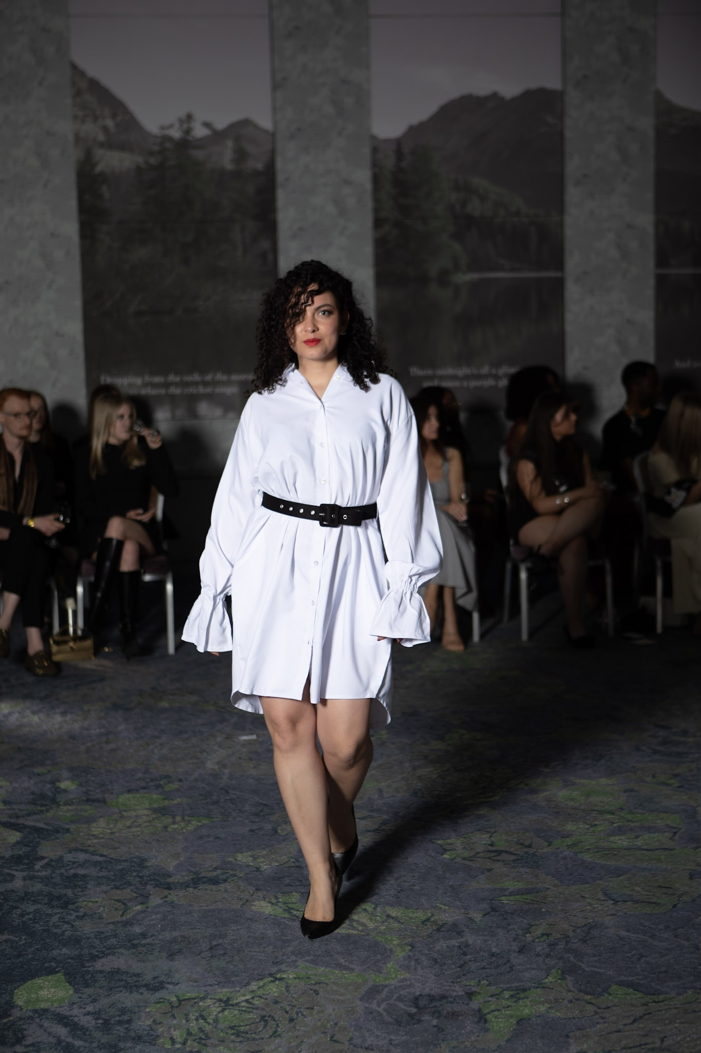 The Sculpted Shirt Dress - White
